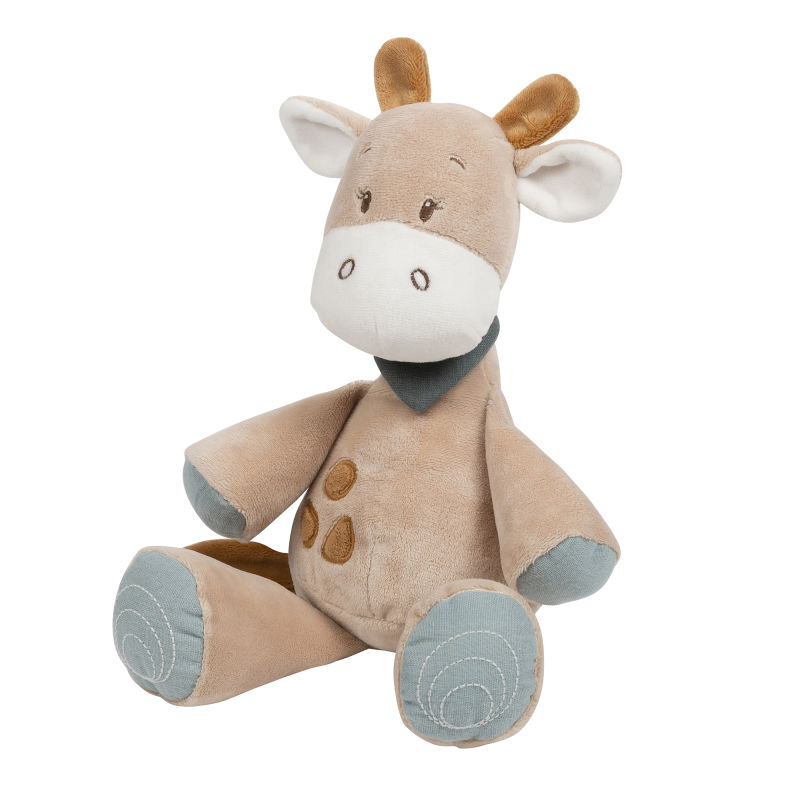  - luna et axel - peluche luna girafe vert marron 30 cm 